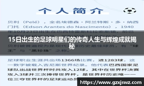 15日出生的足球明星们的传奇人生与辉煌成就揭秘
